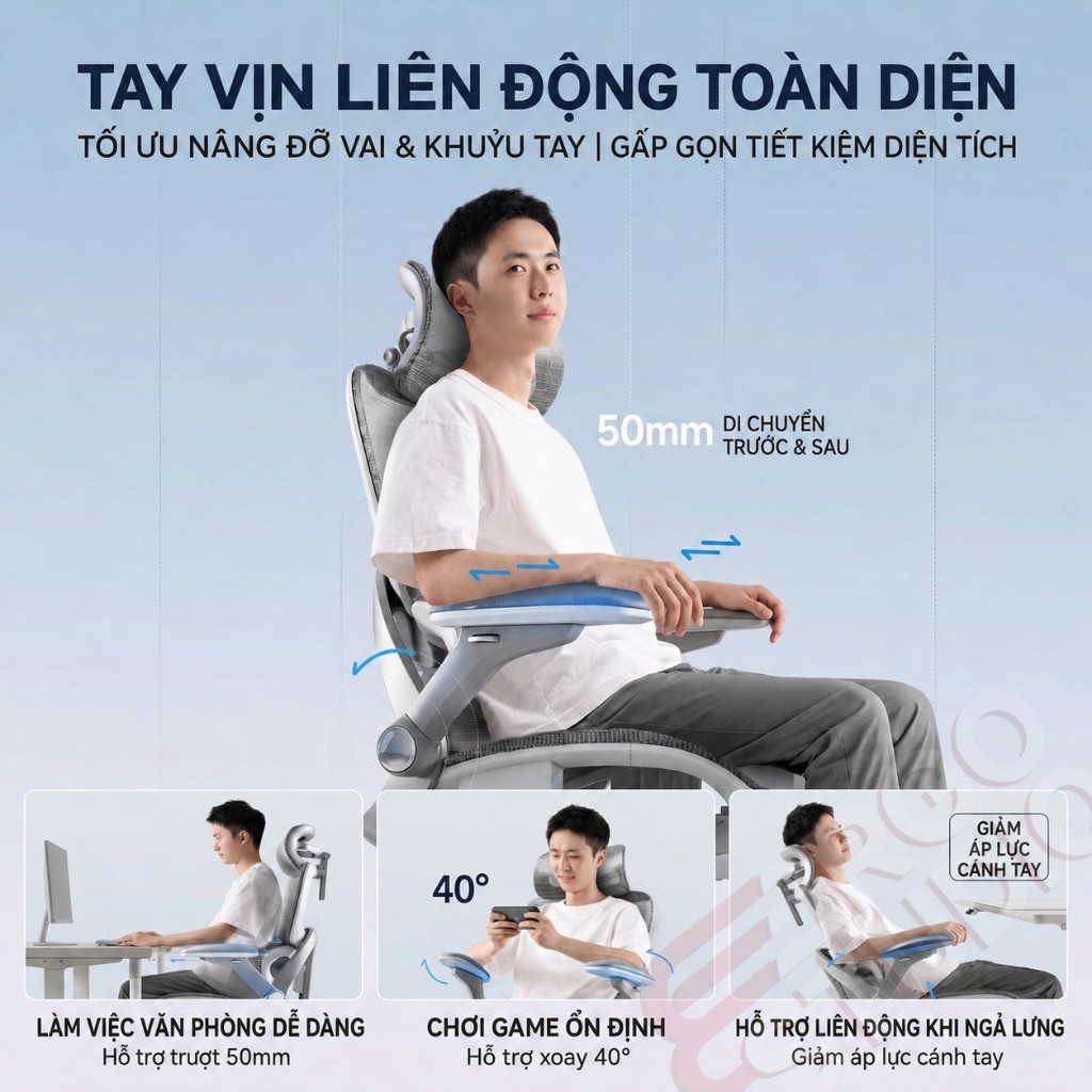 ERGO Ghế văn phòng cao cấp phòng Tựa lưng tự động Đệm lưới thoáng khí Thiết kế hiện đại cao cấp | BigBuy360 - bigbuy360.vn