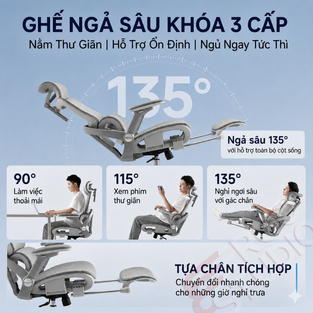 ERGO Ghế văn phòng cao cấp phòng Tựa lưng tự động Đệm lưới thoáng khí Thiết kế hiện đại cao cấp | BigBuy360 - bigbuy360.vn