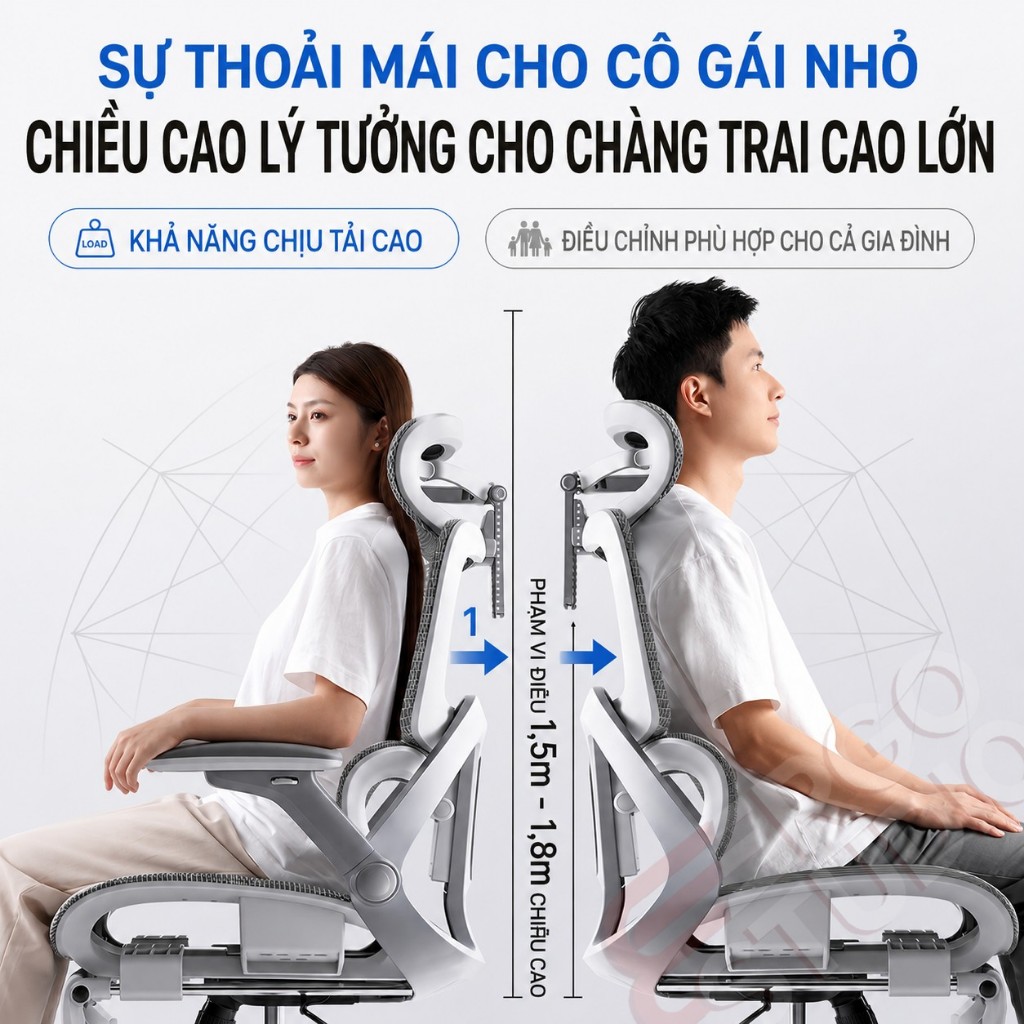 ERGO Ghế văn phòng cao cấp phòng Tựa lưng tự động Đệm lưới thoáng khí Thiết kế hiện đại cao cấp | BigBuy360 - bigbuy360.vn