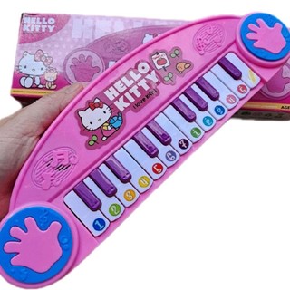 Đàn Piano Trẻ Em Hello Kitty Màu Hồng & Doraemon xanh Với Các Nút Nhạc Màu Sắc Sống Động (Tặng kèm pin)
