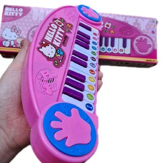 Đàn Piano Trẻ Em Hello Kitty Màu Hồng & Doraemon xanh Với Các Nút Nhạc Màu Sắc Sống Động (Tặng kèm pin)