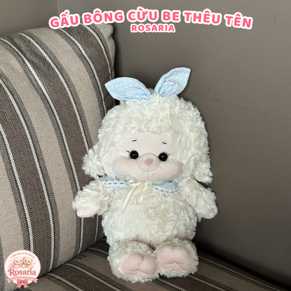 Thú Nhồi Bông Cừu Be 40cm Cao Cấp – Gấu Bông Dễ Thương, Mềm Mịn, Trang Trí & Ôm Ngủ