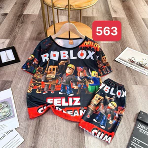 Bộ Roblox đen 563 đủ size 7-75kg