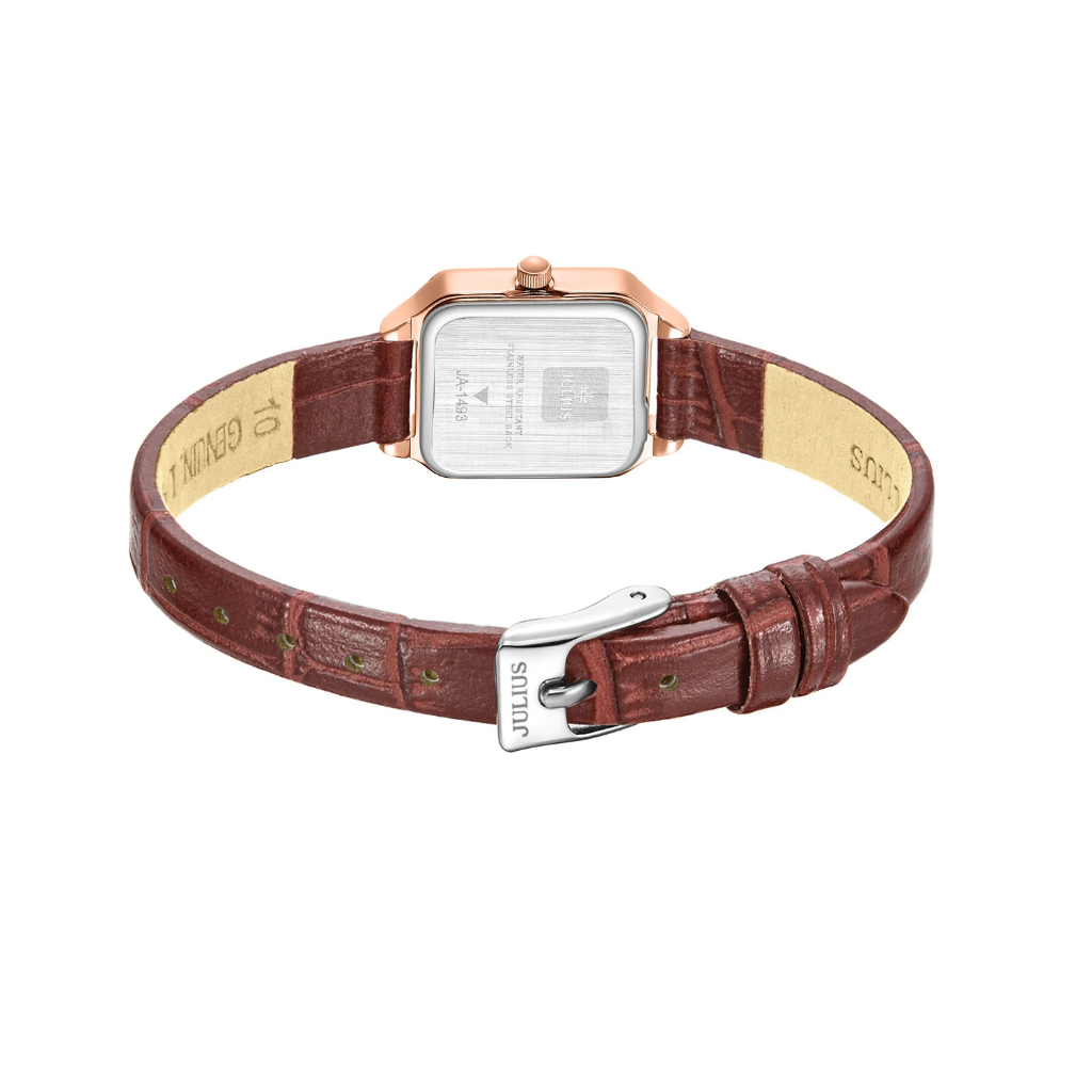 Đồng Hồ Nữ JA-1493 Julius Hàn Quốc Dây Da