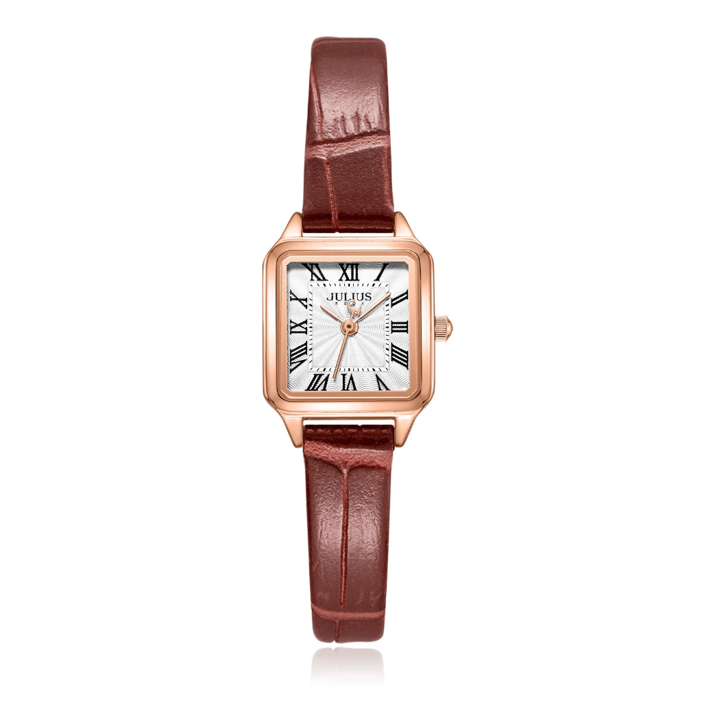 Đồng Hồ Nữ JA-1493 Julius Hàn Quốc Dây Da