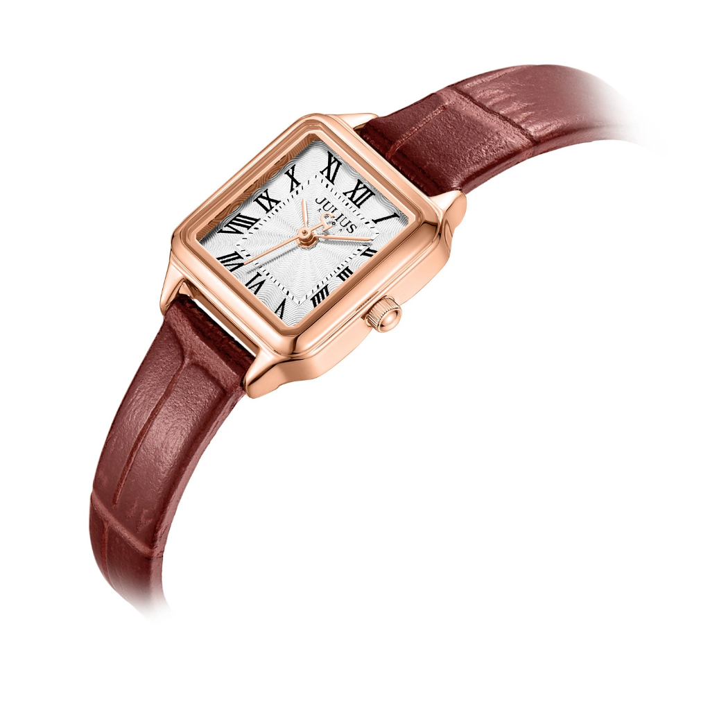 Đồng Hồ Nữ JA-1493 Julius Hàn Quốc Dây Da