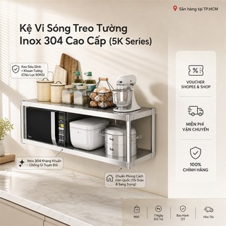 LOADNIX Kệ để đồ nhà bếp Treo Tường 304 INOX Kệ Lò Vi Sóng Treo Tường Chịu lực 200kg