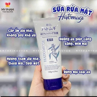 Sữa rửa mặt gạo Ý Dĩ Hatomugi Nhật thực sự phê luôn 😍