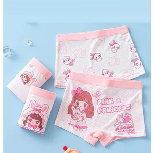 Combo 4 quần chip bé gái, quần chíp đùi bé gái su lạnh thông hơi cao cấp từ 15-34kg