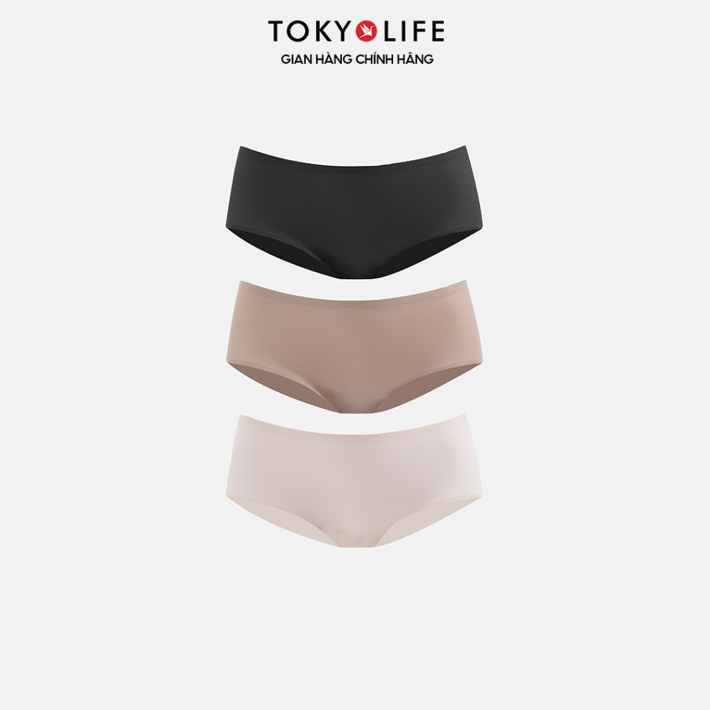 Quần Lót Nữ TOKYOLIFE Tàng Hình Kiểu Dáng Hipster Cạp Vừa Gói 3 Chiếc - 40006032