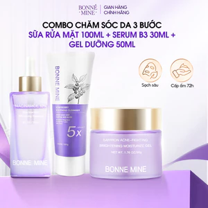 Combo Chăm Sóc Da 3 Bước, Sữa rửa mặt 100ml + Serum B3 30ml + Gel dưỡng 50ml - CB4
