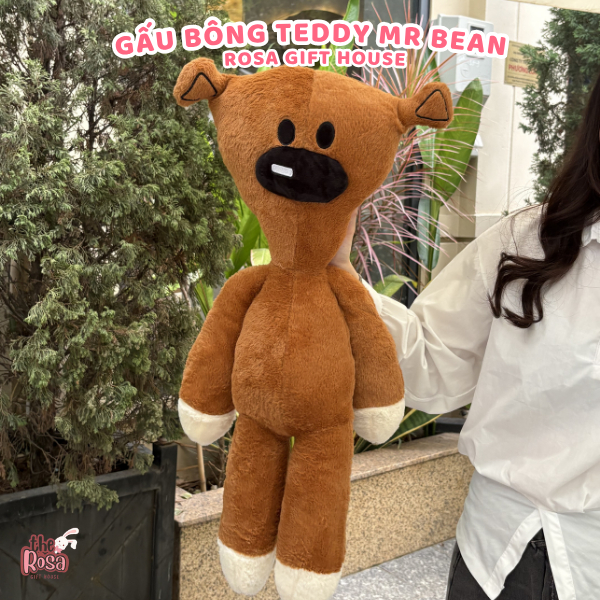 Gấu Bông Teddy Mr Bean Dễ Thương Size 25cm/60cm/80cm/110cm – Quà Tặng Ôm Ngủ Cao Cấp