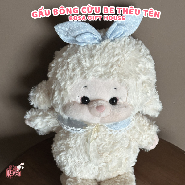 Gấu Bông Cừu Be 40cm Cao Cấp – Thú Nhồi Bông Mềm Mịn, Dễ Thương, Quà Tặng Ý Nghĩa Cho Bé & Người Yêu