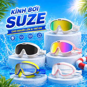Kính Bơi SUZE - JIEHU - Snow Swim Góc Nhìn Siêu Rộng | Chống Nước Chống Tia UV Chống Mờ Tốt | Cho Người Lớn Trẻ Em