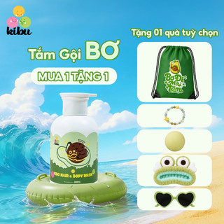 Sữa Tắm Gội Trẻ Em 2in1 Kibu BƠ - Bảo Vệ Tóc Mềm Mượt & Dịu Nhẹ Cho Da Nhạy Cảm - 300ml
