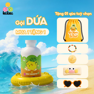 Dầu Gội Kibu Chiết Xuất DỨA - Sạch Thoáng, Bảo Vệ Dịu Nhẹ Cho Tóc Chắc Khỏe, Suôn Mượt – 300ml