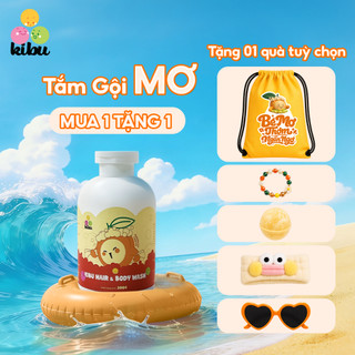 Sữa Tắm Gội Trẻ Em 2in1 Kibu MƠ - Thành Phần Thiên Nhiên, Bảo Vệ Tóc Mềm Mượt & Dịu Nhẹ Cho Da