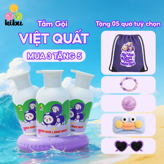 Combo 3 chai Sữa Tắm Gội Trẻ Em 2in1 Kibu VIỆT QUẤT