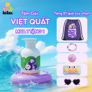 Sữa Tắm Gội Trẻ Em 2in1 Kibu VIỆT QUẤT - Bảo Vệ Tóc Mềm Mượt & Dịu Nhẹ Cho Da Nhạy Cảm - 300ml