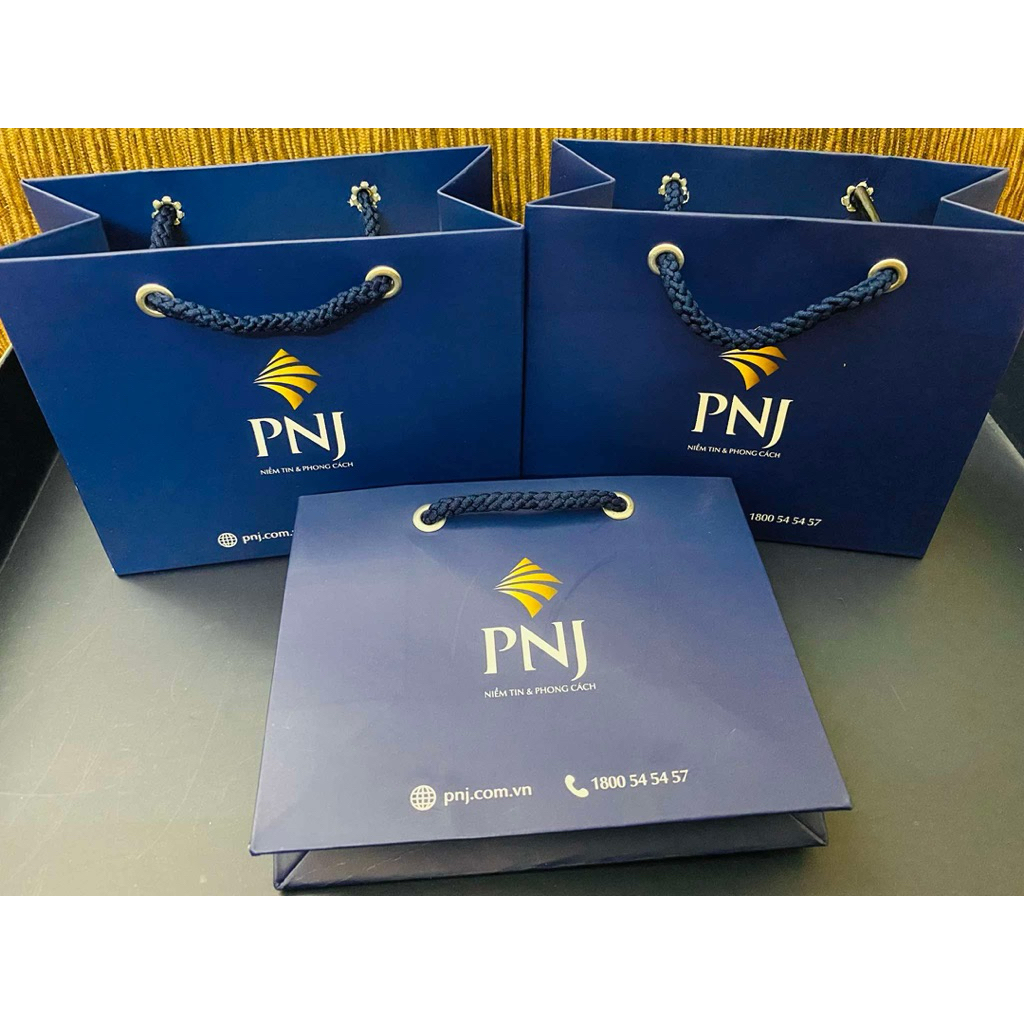 Túi giấy đựng hộp PNJ (không có hộp)