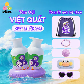 Combo 2 Sữa Tắm Gội Trẻ Em 2in1 Kibu VIỆT QUẤT - Bảo Vệ Tóc Mềm Mượt & Dịu Nhẹ Cho Da Nhạy Cảm - 30
