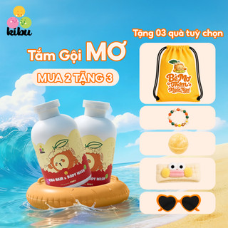 Combo 2 Sữa Tắm Gội Trẻ Em 2in1 Kibu MƠ - Bảo Vệ Tóc Mềm Mượt & Dịu Nhẹ Cho Da Nhạy Cảm - 300ml