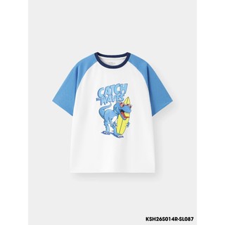 Bộ Đồ Bé Trai KSH26S014R | Wookids | Set Quần Áo Trẻ Em 2-9 Tuổi | 100% Cotton Mềm Mát, Thoải Mái