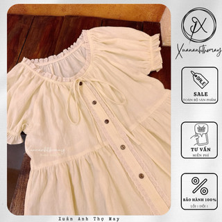 [ A8 ] Áo babydoll phối ren - Xuananhthomay