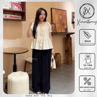 [ A8 ] Áo babydoll phối ren - Xuananhthomay