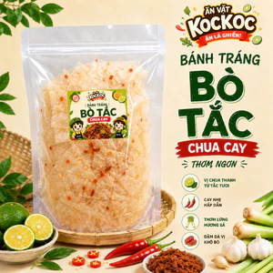 COMBO 1KG BÁNH TRÁNG BÒ TẮC CHUA CAY Ăn Vặt Koc Koc, Siêu Bò Khô, Chua Cay Mặn Ngọt Đậm Đà Cực Cuốn