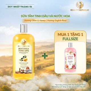 [MUA 1 TẶNG 1] Sữa tắm tinh dầu Ý Toscana Glow 500ml & Sữa tắm nước hoa Anh Morning Blush 500ml