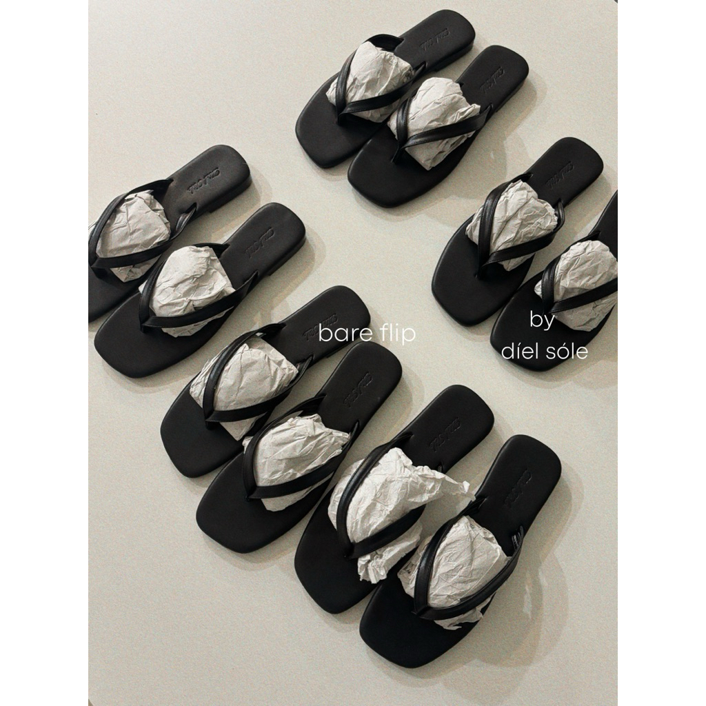[TĂNG SIZE] Bare Flip by díelsosle- Dép Xỏ Ngón Nữ Flip Flops Tối Giản Êm Chân Phong Cách Daily Summer 2026