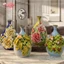 Bình Hút Lộc Tì Bà Gốm Sứ Bát Tràng Bình Hoa Đắp Nổi Vuốt Tay Thủ Công Decor Phong Thủy GomDecorTsc