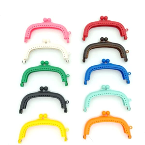 Khoá ví nhựa dạng bấm cài 8,5cm - Phụ kiện làm ví len