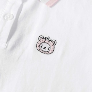 Áo Thun Có Cổ Bé Gái GPS26S002R | Wookids | Áo Polo Trẻ Em 6-14 Tuổi | 100% Cotton Mềm Mại, Thoáng Mát