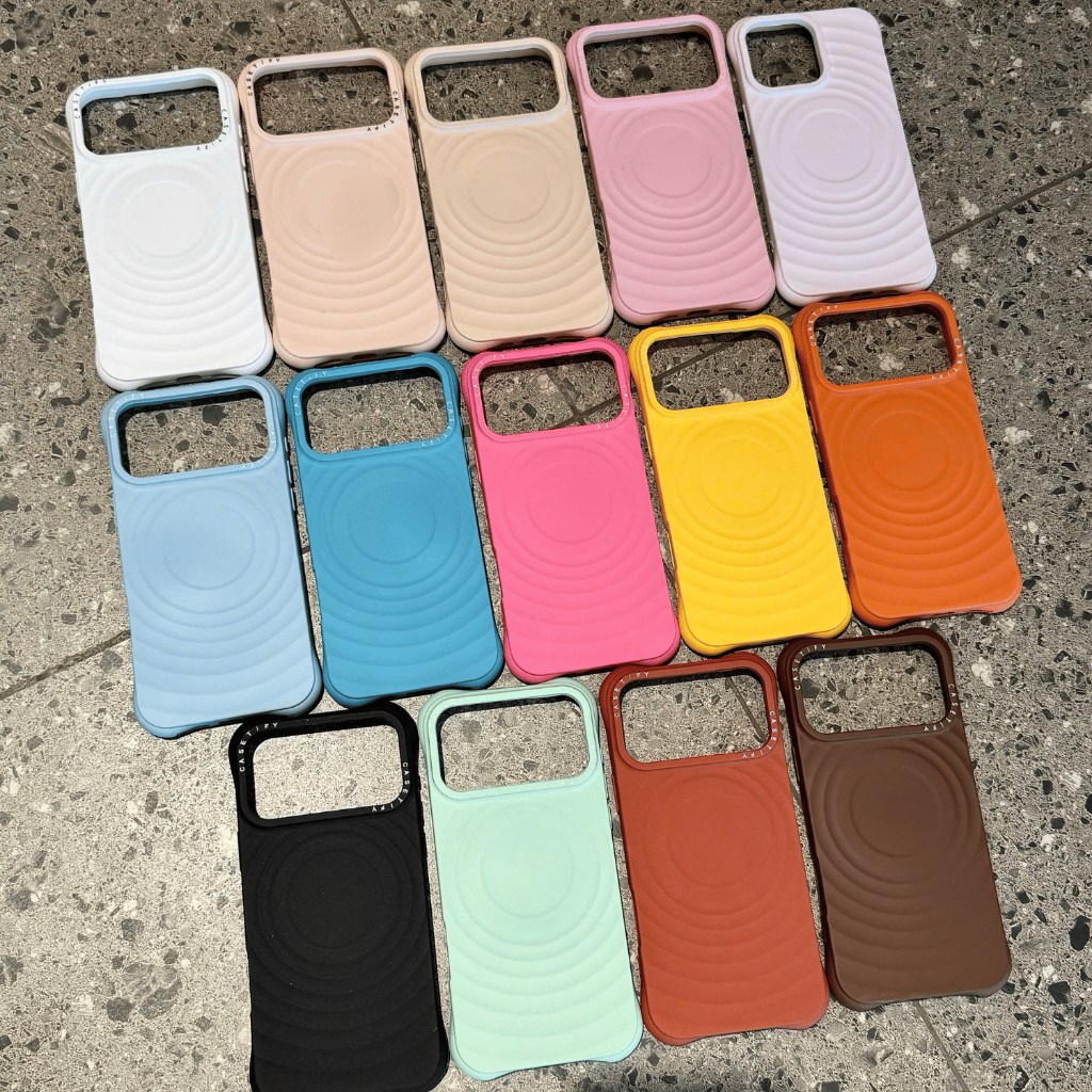 [LINK 4- MÀU HOT] Ốp Lưng iPhone Trơn Sóng Tròn Cao Cấp – Chống Trượt, Chống Sốc | Nắng Case