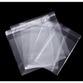 AMZO_100GR/500GR TÚI OPP DÁN MIỆNG TRONG SUỐT ĐỰNG QUẦN ÁO, PHỤ KIỆN/ TÚI BÓNG KÍNH CÓ KEO DÁN LOẠI DÀY KHÓ RÁCH