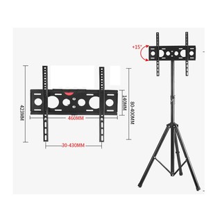 Giá Treo Tivi 3 Chân Di Động Chịu Lực - Kệ Treo Tivi Chỉnh Độ Cao Từ 32 - 65 Inch