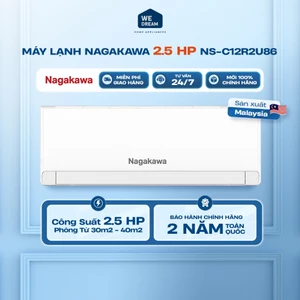 Máy Lạnh Nagakawa 1.5HP NS-C12R2U86 | Vận Hành Siêu Êm - Hàng Chính Hãng