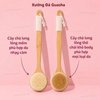 Bàn Chải Tắm Cán Gỗ Tẩy Tế Bào Chết Nhẹ Nhàng Giúp Da Mịn Màng - Bàn Chải Tắm Massage Toàn Thân Thư Giãn