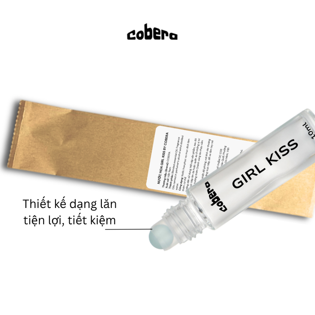Nước hoa con gái thơm lâu 8h dạng lăn thương hiệu Cobera, thơm lâu mùi hương trẻ trung năng động
