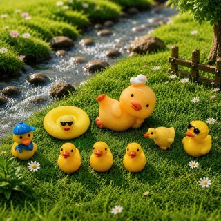 [ĐỘC QUYỀN] Set Charm Gia Đình Phao Vịt🐥🌼💛- Bộ 8 Charm Phao Vịt gắn dép siêu hot trend hè 2026 dễ thương hết nấc