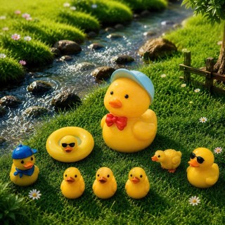 [ĐỘC QUYỀN] Set Charm Gia Đình Phao Vịt🐥🌼💛- Bộ 8 Charm Phao Vịt gắn dép siêu hot trend hè 2026 dễ thương hết nấc