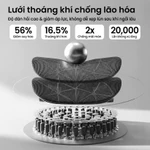 Ghế công thái học Ngả 135 độ kèm gác chân Tựa đầu tay vịn 3D Đệm lưng chỉnh cao Lưới họa tiết đẹp — ảnh 8