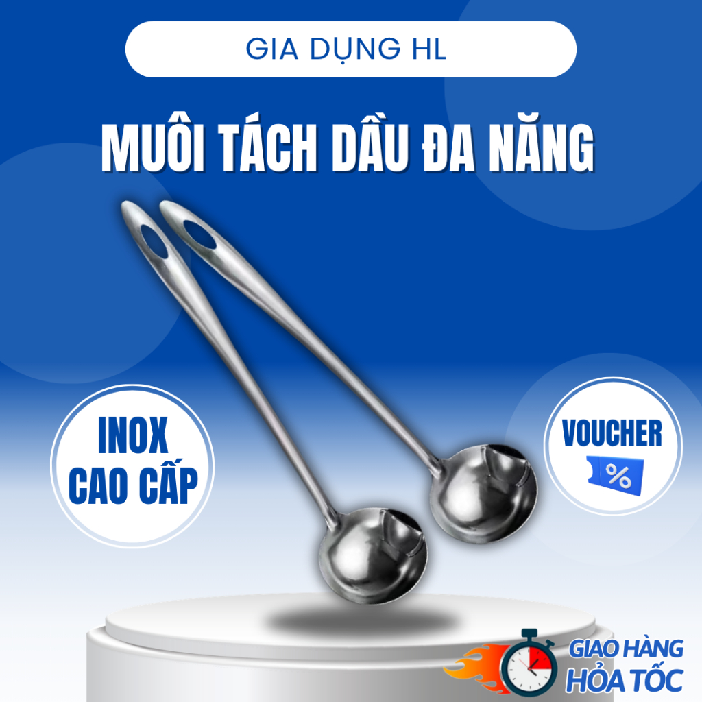 Muôi Rót Tách Dầu Mỡ Đa Năng – Thiết Kế Rót Nghiêng, Tách Dầu Hiệu Quả, Dễ Sử Dụng