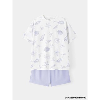 Bộ Đồ Bé Gái DSH26S002R | Wookids | Set Quần Áo Trẻ Em 2-9 Tuổi | 100% Cotton Mềm Mại, Thoáng Mát