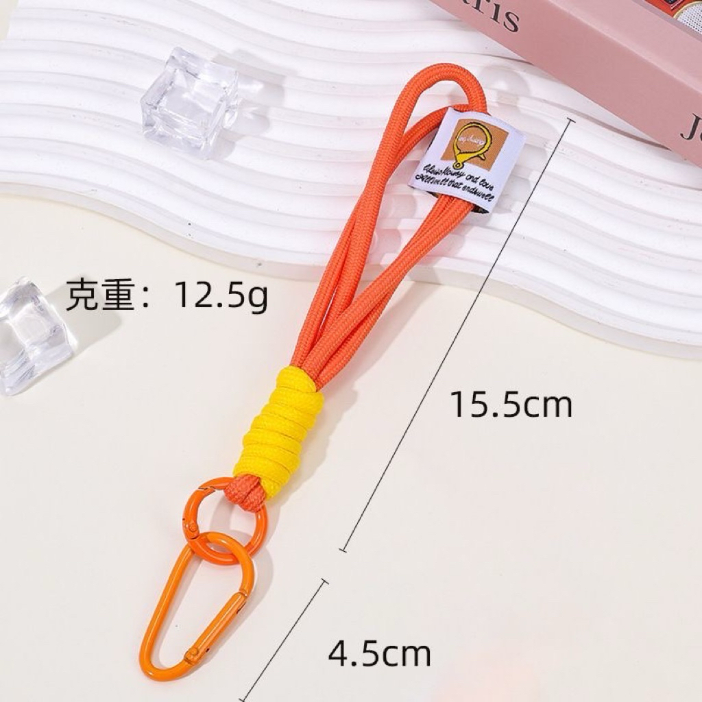 Dây treo móc khoá chất liệu dây dù đủ màu
