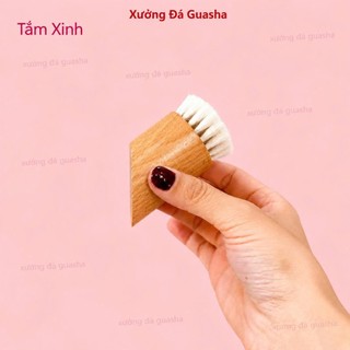 Bàn Chải Khô Dành Cho Mặt Phiên Bản Nâng Cấp Lông Cừu Siêu Mềm Phù Hợp Cho Cả Da Nhạy Cảm Tẩy Da Chết Nhẹ Nhàng Sạch Sâu