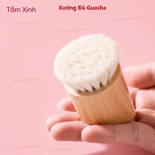 Bàn Chải Khô Dành Cho Mặt Phiên Bản Nâng Cấp Lông Cừu Siêu Mềm Phù Hợp Cho Cả Da Nhạy Cảm Tẩy Da Chết Nhẹ Nhàng Sạch Sâu
