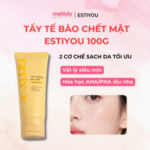 Tẩy Tế Bào Chết Mặt Estiyou 100g, Mật Ong Lên Men và Hạt Scrub, Tẩy Da Chết Mặt Giúp Da Mềm Mại, Không khô da